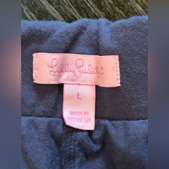 Lilly Pulitzer Madison Skort Size Large Navy Blue With Gold Accent Buttons - Picture 9 of 14